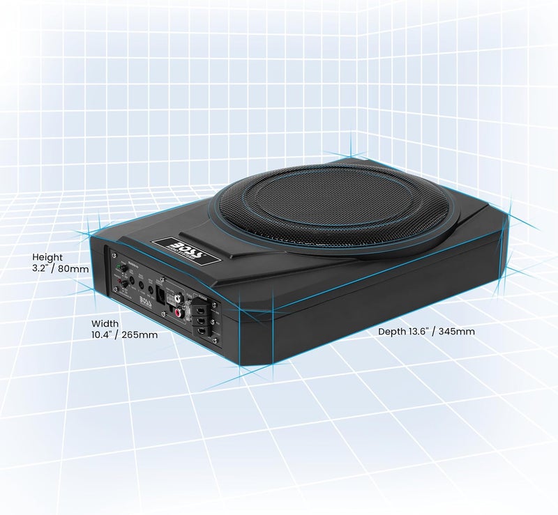 BOSS AUDIO SYSTEMS مضخم الصوت BOSS Audio Systems BASS10 - مضخم صوت سيارة منخفض الارتفاع 10 بوصة مع جهاز تحكم عن بعد - Image 5